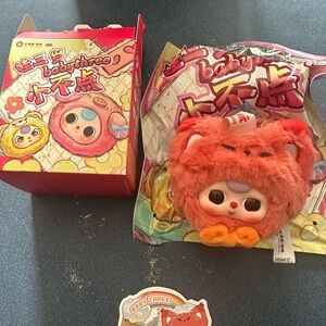 Baby Three Orange Plush Stuffed Animal